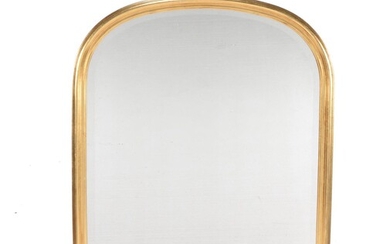 A giltwood wall mirror