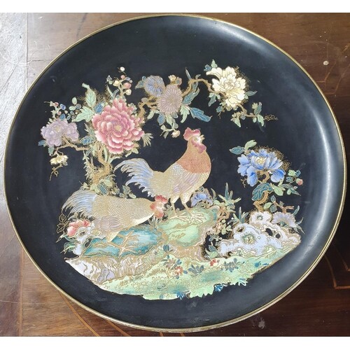 A good early 20th Century Carlton Ware Charger with cock and...