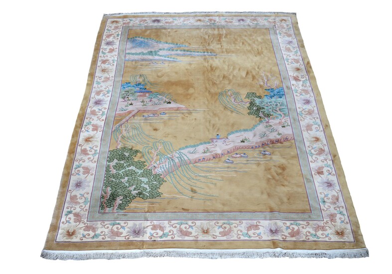 A large Chinese carpet