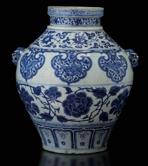 A porcelain jar, China, Yuan Dynasty (1279-1368)