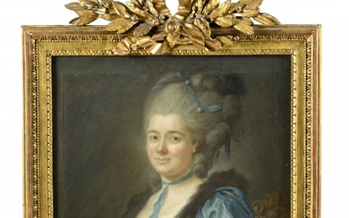A portrait of Madame Le Lorrain-Louis Vigée (1715-1767)