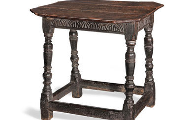 A rare James I joined oak 'table-stool', West Country, circa 1620