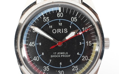A vintage gents manual wind Oris stopwatch wristwatch