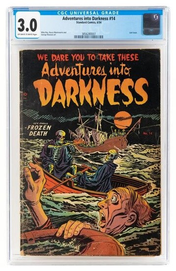 ADVENTURES Into DARKNESS #14 * CGC 3.0 * Shipwrecked