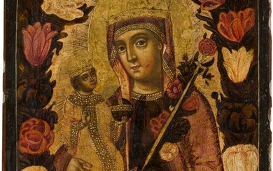 AN ICON SHOWING THE MOTHER OF GOD 'OF THE UNFADING