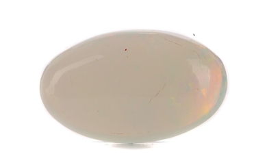 **AN UNMOUNTED WHITE FIRE OPAL