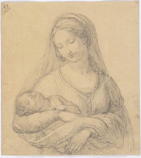 ANONYMOUS, 19th CENTURY Virgin with Child, in the manner of...