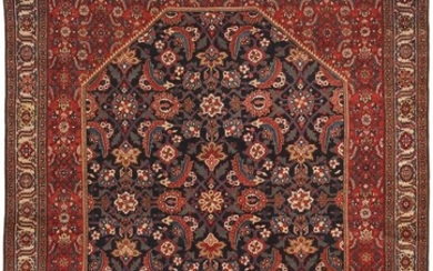 ANTIQUE PERSIAN MISHAN MALAYER RUG. 6 ft 4 in x 4 ft (1.93 m x 1.22 m).