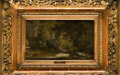 ATTRIBUTED TO JULES DUPRÃ‰ (1812 / 1889) "Landscape"