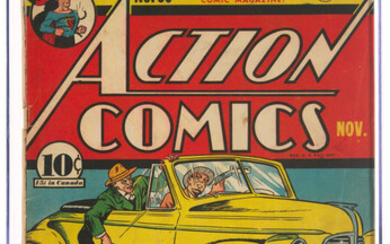 Action Comics #30 (DC, 1940) CGC VG 4.0 Cream...