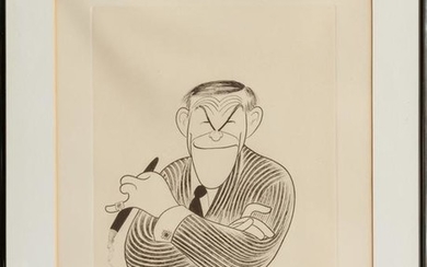 Al Hirschfeld, George Burns, Etching