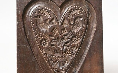 American Carved Walnut Cakeboard, J. Conger