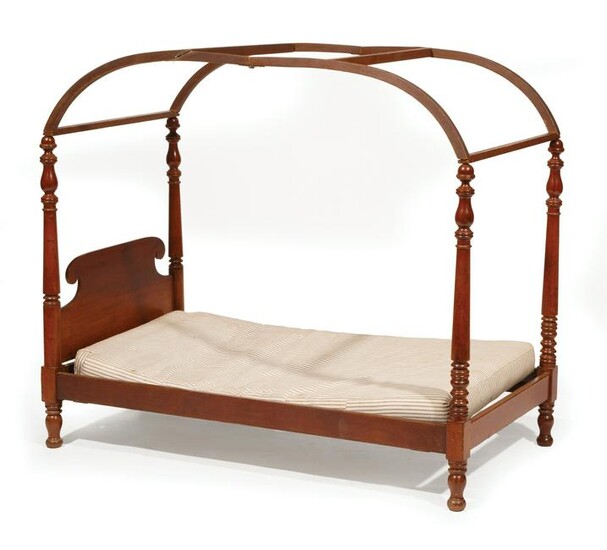 American Mahogany Child's Tester Bed