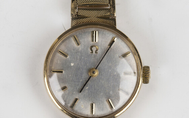 An Omega 9ct gold lady's bracelet wristwatch, the signed movement numbered '22441009'