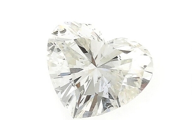 NOT SOLD. An unmounted heart-shaped brilliant-cut diamond weighing app. 1.25 ct. Colour: Crystal (J). Clarity:...