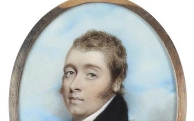 λAndrew Plimer (1763-1837) Portrait miniature Peter Campbell (1766-1821),...