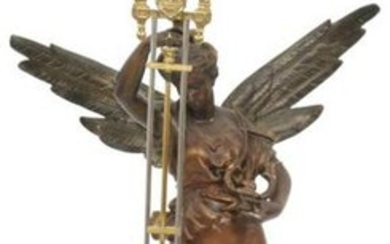 Ansonia "Gloria" Figural Swing Clock