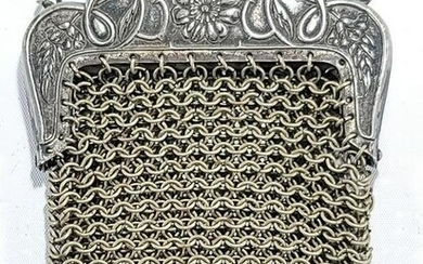 Antique Victorian Mesh metal small purse
