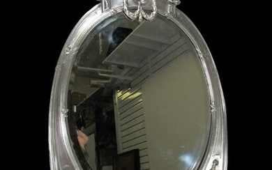 Antique probably German WMF silverplated mirror