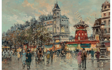 Antoine Blanchard (1910-1988), Moulin Rouge, Boulevard de Clichy