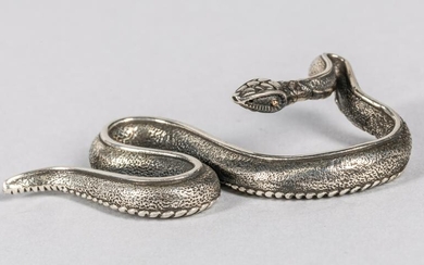 Art Decorative Sterling Silver Snake