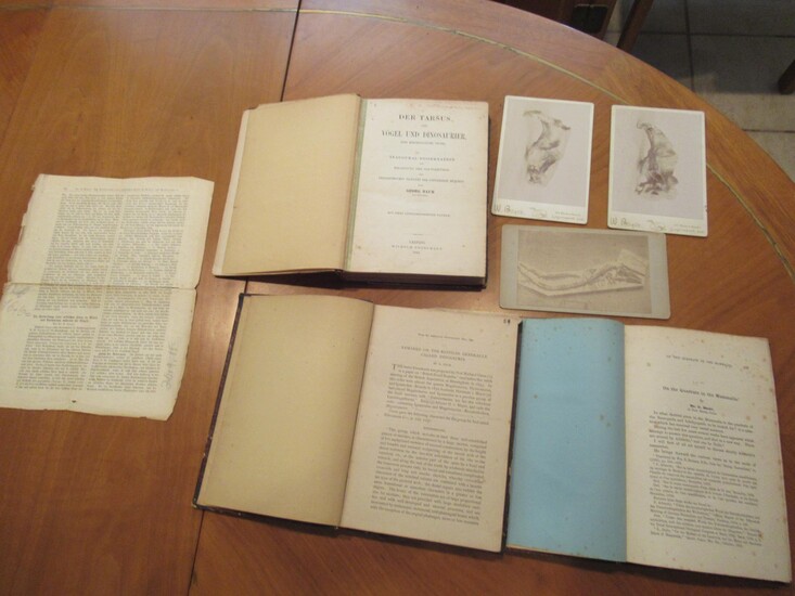 Author's Archive: Works By Georg Baur On Vertebrate Paleontology, Evolution And And Acquired Characteristics, Including Reserches In The Galapagos Islands [Three Bound Volumes Of Original Manuscript, Notes, Offprints, Etc.]