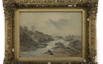 BEN MOORE FROM KILLIN, A WATERCOLOUR BY W H TOWNSEND