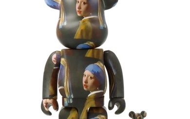 BE@RBRICK - Bearbrick Joahnnes Vermeer "Girl with Pearl Earring" 400% + 100%