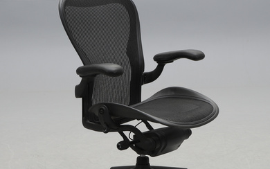 BILL STUMPF & DON CHADWICK. Desk chair, “Aeron Chair”, Herman Miller.