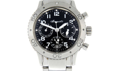 BREGUET - a stainless steel Type XX chronograph bracelet watch, 33mm.