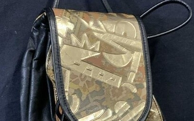 Backpack style Leather Cinch Handbag