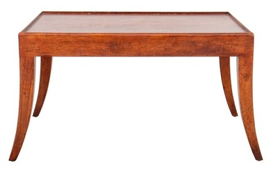 Baker Milling Road Art Deco Style Walnut Low Table
