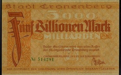 Banknotes - Germany - emergency money