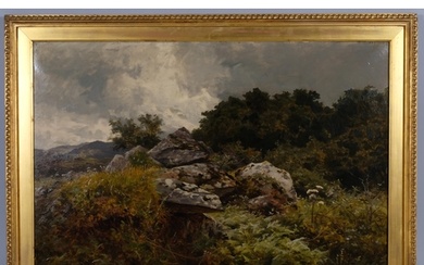 Benjamin Williams Leader (1831 - 1923), landscape, oil on ca...