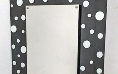 Black and white Polka Dot Mirror. Applied multple acryl