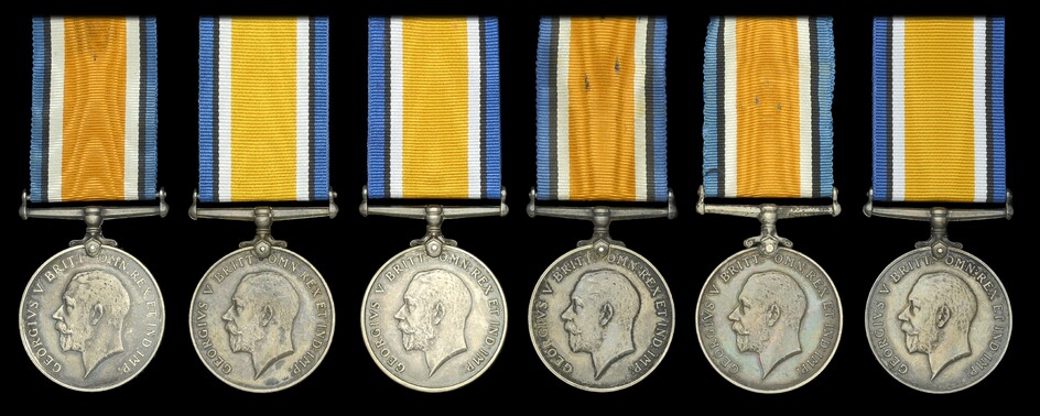 British War Medal 1914-20 (6) (3233586 A. Sjt. D. E. Jones. C.F.A.;...