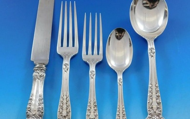 Broom Corn by Tiffany & Co Sterling Silver Flatware Set 12 Service 62 pcs Dinner