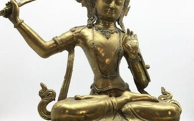 Buddha bronze figure