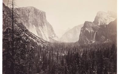 CARLETON E. WATKINS (1829–1916), The Yosemite Valley from the Mariposa Trail, c. 1865-1866