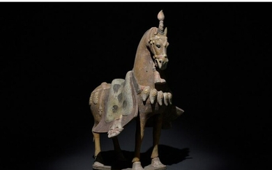 CHINESE NORTHER WEI DYNASTY TERRACOTTA HORSE - TL