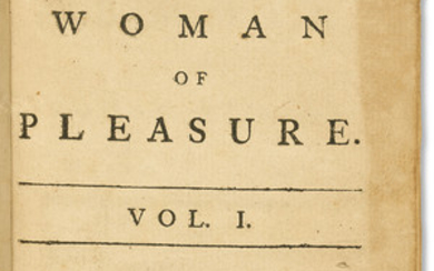 [CLELAND, John (1709-1789)]. Memoirs of a Woman of Pleasure. Londres : Printed for G. Fenton in the Strand [Fenton Griffiths], 1749.