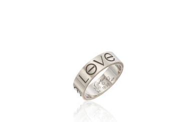 Cartier: 18K White Gold 'Love' Ring