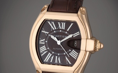 Cartier Reference 3103 Roadster XL | A pink gold automatic wristwatch with date, Circa 2010