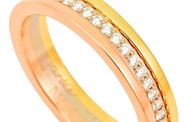 Cartier Trinity Wedding Ring Three Color Gold K18YG/WG/PG #47