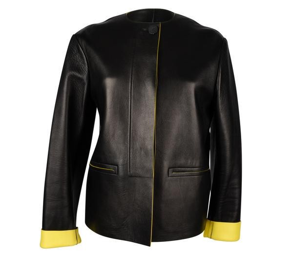 Celine Jacket Oversized Black w/ Yellow Interior