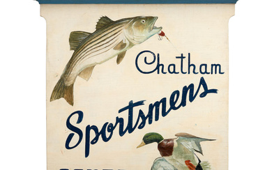 Chatham Sportsmen's Center Sign by Robert V. Clem, Massachusetts, 1955,...