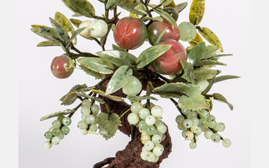 Chinese Jade Peach Tree with Grapevine