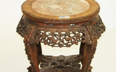 Chinese Marble Top Tabouret