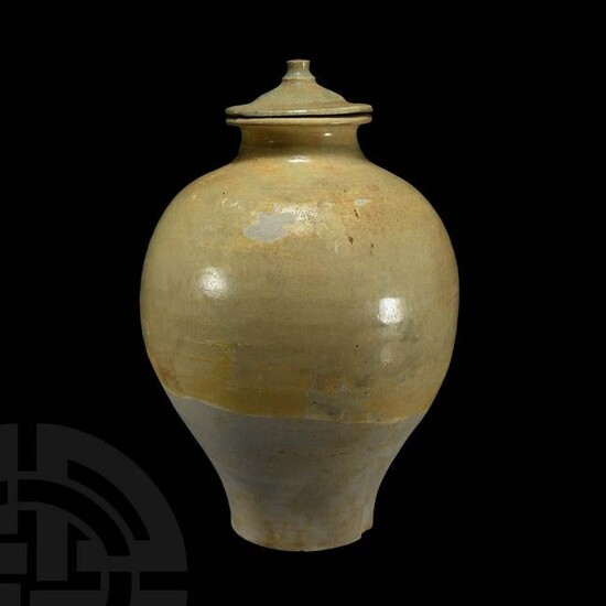 Chinese Tang Lidded Jar