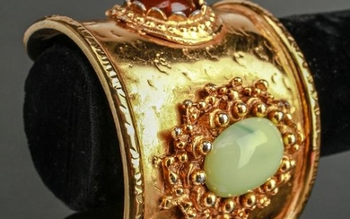 Christian Lacroix Hammered Gold-Tone Cuff Bracelet